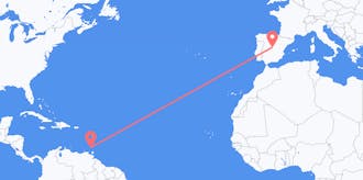 Flights from Grenada to Spain