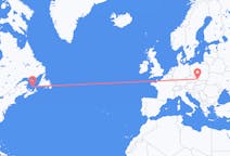 Flyreiser fra Les Îles-de-la-Madeleine, Quebec, Canada til Ostrava, Tsjekkia