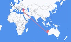 Flyreiser fra Geraldton, Australia til Adana, Tyrkia