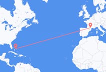 Flyreiser fra North Eleuthera, Bahamas til Castres, Frankrike