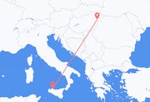 Flyreiser fra Debrecen, Ungarn til Palermo, Italia