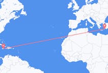 Flyg från Kingston, Jamaica till Rhodes, England, Grekland