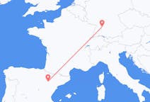 Flights from Zaragoza in Spain to Stuttgart in Germany