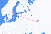 Vluchten van Saransk naar Stockholm