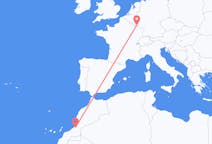 Vluchten van Guelmim, Marokko naar Luxemburg, Luxemburg