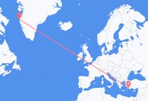 出发地 格陵兰出发地 西西缪特目的地 土耳其达拉曼的航班