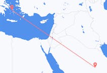 出发地 沙特阿拉伯出发地 利雅德目的地 希腊锡罗斯岛的航班