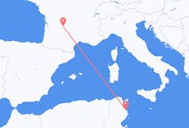 튀니지 모나스티르에서 출발해 프랑스 브리브라르게야르드(Brive-la-gaillarde)로(으)로 가는 항공편