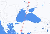 Flüge von der Stadt Antalya in die Stadt Dnipro