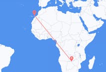 Flug frá Livingstone til Lanzarote