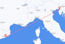 Flyreiser fra Trieste, Italia til Barcelona, Spania