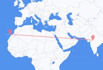 出发地 印度出发地 印多尔目的地 西班牙Ajuy的航班