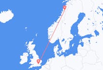 Flights from Mo i Rana, Norway to London, the United Kingdom