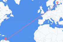 Flyrejser fra Caracas til Helsinki