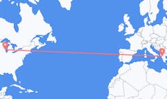 美国出发地 密尔沃基飞往美国目的地 约阿尼纳的航班