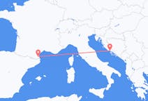 Flyg från Perpignan till Split