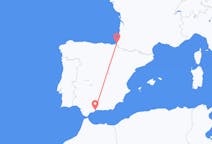 Vols de Málaga, Espagne pour Biarritz, France