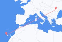 Flights from Santa Cruz de La Palma, Spain to Bacău, Romania