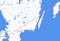 Vluchten van Kopenhagen, Denemarken naar Visby, Zweden