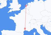 Flyrejser fra Rotterdam, Holland til Montpellier, Frankrig