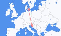 Flug frá Rostock, Þýskalandi til Zadar, Króatíu