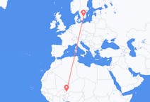Flights from Niamey to Växjö