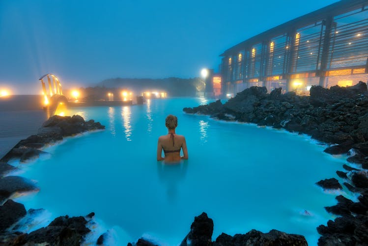 Photo of blue Lagoon Swimming Pool in Iceland, Reykjavik.