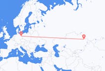 Flyg från Semej, Kazakstan till Berlin, Maryland, Tyskland
