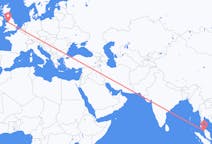 Flyreiser fra Alor Setar, Malaysia til Liverpool, England