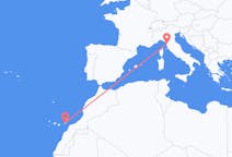Flyreiser fra Ajuy, Spania til Pisa, Italia