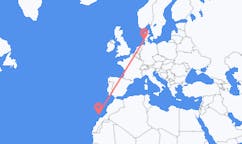 Flyg från Westerland, Tyskland till Lanzarote, Spanien