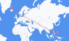 Flyreiser fra Koror, Palau til Akureyri, Island