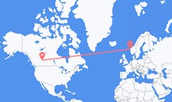 Flyg från Edmonton, Kanada till Florø, Norge