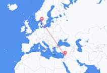 Flüge von Damaskus, Syrien nach Göteborg, Schweden
