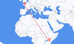 Flyrejser fra Amboseli nationalpark, Kenya til Nantes, Frankrig