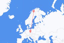 Flüge von Kiruna, Schweden nach Prag, Tschechien