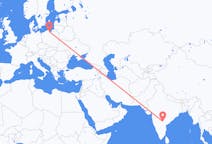 Flyreiser fra Hyderabad, til Gdańsk
