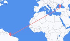 Flyreiser fra Belém, Brasil til Kastamonu, Tyrkia