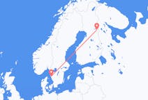 Lennot Göteborgista, Ruotsi Kuusamoon, Suomi
