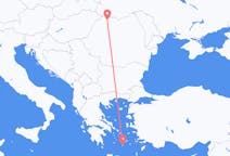 Flights from Baia Mare, Romania to Santorini, Greece