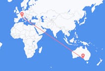 Flyreiser fra Kingscote, Australia til Torino, Italia