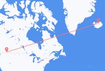 Voos de Cranbrook, Canadá para Akureyri, Islândia