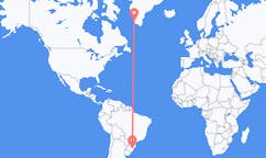 Flyreiser fra Porto Alegre, Brasil til Paamiut, Grønland