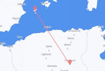 Flyreiser fra Touggourt, Algerie til Ibiza, Spania