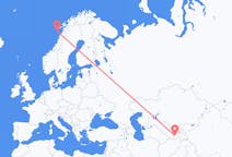 Flights from Dushanbe, Tajikistan to Røst, Norway