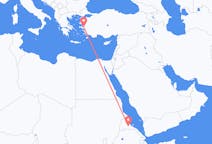Flyreiser fra Asmara, til Izmir