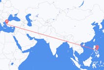 Flyreiser fra Virac, Catanduanes, Filippinene til Izmir, Tyrkia