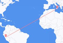 Flyreiser fra Huanuco, Peru til Catania, Italia