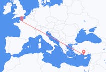 Flyg från Caen, Frankrike till Gazipaşa, Turkiet