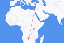 Flyrejser fra Maun, Botswana til Adana, Tyrkiet